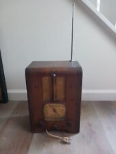 Rare Find 1930's deco EMERSON wooden tombstone radio restore/decor picture
