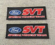 SET OF 2 - FORD SVT - SPECIAL VEHICLE TEAM PATCHES - ORIGINAL - MUSTANG SHELBY picture