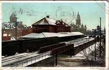 Davenport, Iowa Passenger Train Station 1910 Antique Postcard J116 picture