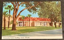 Vintage Eustis, Fl Postcard Community Center Building picture