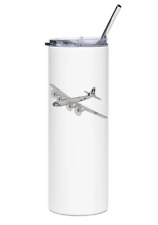 Boeing B-29 Superfortress  Stainless Steel Water Tumbler with straw - 20oz. picture