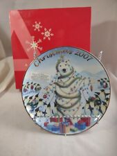 2007 Avon Christmas Plate Sharing The Holiday With Friends Richard Cowdrey W/Box picture