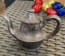 Vintage Hotel Green Ware Silver Plated Cream Pitcher, GM Co 8 Oz picture