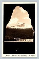 RPPC Heavens Peak MT, View From Tunnel, Montana Vintage Postcard picture