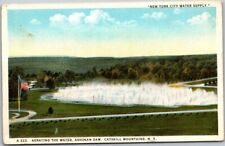 Ashokan Dam Aerating the Water Catskill Mts. New York Vintage WB Postcard B34 picture