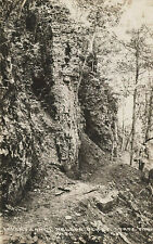 LOVER'S LANE ROCKY PATH POSTCARD NELSON DEWEY STATE PARK WI WISCONSIN RPPC 1910s picture