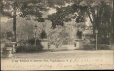 1907 Poughkeepsie,NY Entrance to Eastman Park Rotograph Dutchess County Postcard picture