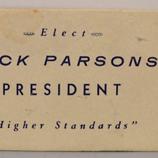 1934 Mark Parsons For Student President Stockton High School Ad Promo California picture