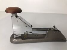 Vintage Bates H-30 Industrial Heavy Duty Office Desk Stapler Rubber Top ~ USA picture