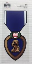 PURPLE HEART COMBAT WOUNDED MEDAL STICKER - DECAL - MADE IN THE USA picture