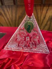WATERFORD 2018 Times Square CRYSTAL Triangle SERENTIY Tree ORNAMENT # 40023175 picture