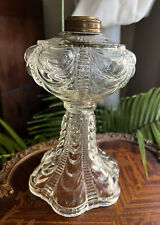 Wow Early Scarce Fostoria Drapped Glass Oil lamp Base(08) picture