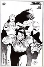 TITANS #7 (2024)- 1:50 CLAYTON HENRY BW CARDSTOCK VARIANT- BEAST WORLD DC picture