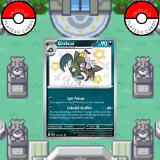 Pokemon Card Grafaiai 190/091 Paldean Fates Shiny Rare Near Mint picture