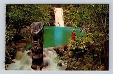 Oahu HI-Hawaii, Scenic View Waimea Falls, Antique Vintage Souvenir Postcard picture
