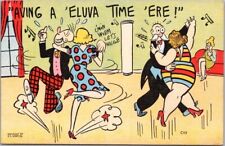 c1940s Comic Postcard Old Folks Dancing 