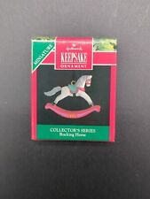 1991 Hallmark Keepsake Miniature Ornament Rocking Horse picture