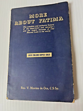 More About Fatima - Religious Book or Tract by Rev. V. Montes de Oca 1949 picture