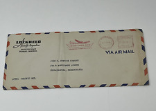1944 Lockheed Aircraft Constellation Air Mail Envelope Cover John B Stetson Hats picture