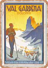 METAL SIGN - 1930 Val Gardena Dolomites Vintage Ad picture