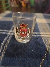 Vintage RARE Bretagne (Brittany) Coat of Arms Short Shot Glass Shotglass picture