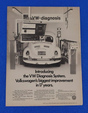 1969 VOLKSWAGEN BUG ORIGINAL PRINT AD INTRODUCING VW BEETLE DIAGNOSIS SYSTEM picture