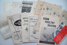 Lot of 15 Farmer's Bulletins.  Farm brochuers and letter 1915 - 1957  MN and US picture