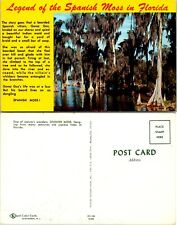 Florida Legend of Spanish Moss Cypress Tres Gorez Goz VTG Postcard picture