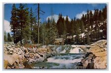 Truckee River Near Donner Summit Near Lake Tahoe CA UNP Chrome Postcard D21 picture