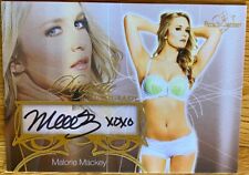 2013 BENCHWARMER MALORIE MACKEY AUTO LINGERIE AUTOGRAPH #38 CARD picture