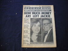 1975 APRIL 29 NATIONAL ENQUIRER NEWSPAPER - MONEY ARI LEFT JACKIE - NP 6022 picture