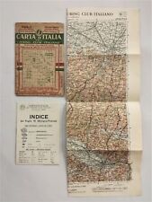 LOT 1908 antique CARTA d'ITALIA TOURING CLUB ITALY MAP travel BOLOGNA  picture