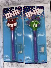 Vintage M&M MM  Candy Halloween Wand Light 1999 Devil and Green witch New picture