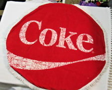 COCA COLA Round Beach Towel THROW BLANKET with FRINGE ~ Large picture