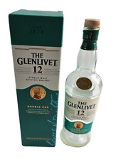 The Glenlivet 12 Double Oak Single Malt Scotch Whisky Empty Bottle w/Cork & Box picture