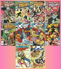 Lot of 10 New Mutants X-Force X-Factor - All 10 Keys  See description for grades picture