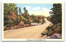 Postcard Greetings from Warner New Hampshire NH Scenic Roadway View picture