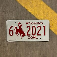 1988 Wyoming TRUCK License Plate Vintage Auto Garage Carbon Birth Year 6 2021 picture