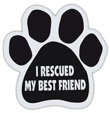 Dog Paw Shaped Magnets: I RESCUED MY BEST FRIEND | Dogs, Gifts, Cars, Trucks picture