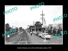 OLD LARGE HISTORIC PHOTO OF GURDON ARKANSAS THE RAILROAD DEPOT STATION c1950 picture
