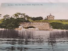 C 1910 The Old Block House Edgecomb Maine Stone Wall DB Antique Postcard  picture