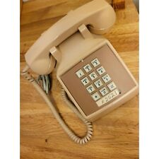 Vintage 1970's Touch-Tone Telephone by ComDial, Beige, Cords Included picture