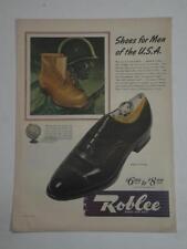 Magazine Ad* - 1943 - Roblee Shoes - World War II picture