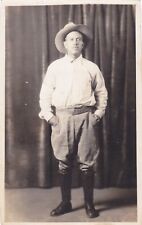 RPPC Postcard of Spanish Cowboy maybe from Mexico or Mexican Revolution ID Name picture