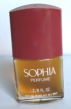 Coty Sophia Perfume 3/8 Fl Oz Rare Size Bottle Red Cap Full 80s HTF VTG picture