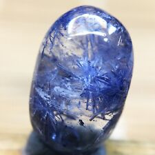 2Ct Very Rare NATURAL Beautiful Blue Dumortierite Quartz Crystal Pendant picture