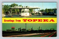 Topeka KS-Kansas, Banner Greetings, Forbes Air Force Base, Vintage Postcard picture