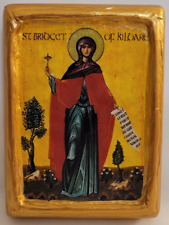 Saint Brigid Brighid Brid Bridget of Ireland Catholic & Eastern Orthodox Icon picture