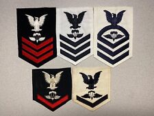 POST WWII, 1948-2000, U.S. NAVY AIRCREW SURVIVAL EQUIPMENTMAN, RATES, GROUP OF 5 picture