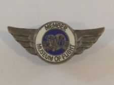 Vintage Museum of Flight Member ◈ Lapel Pin / Hat Pin / Collectible Pin picture